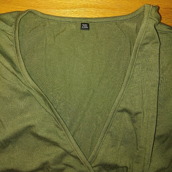 Jumpsuit with Long Sleeve Pants Elastic Drawstring Waist Pockets Women's 2XL - Picture 15 of 16